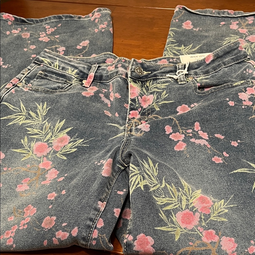 Floral Print Women Jeans